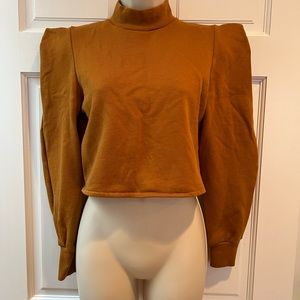 Berahka - cropped mock neck sweatshirt